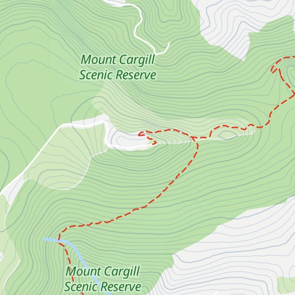 Map of Mount Cargill