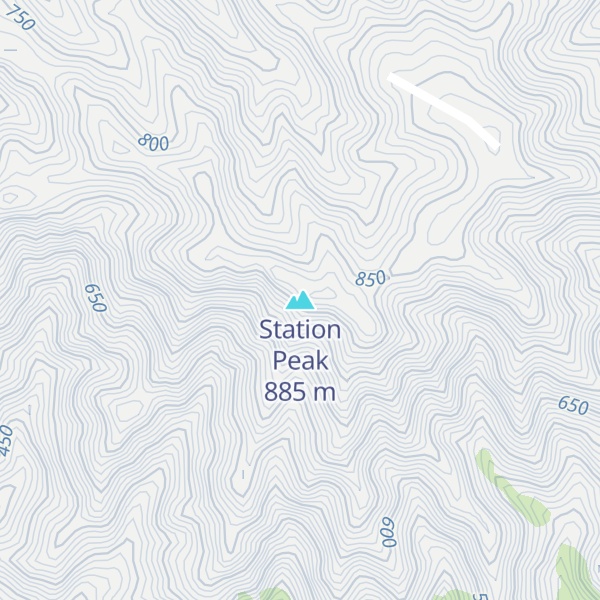 Map of Station Peak