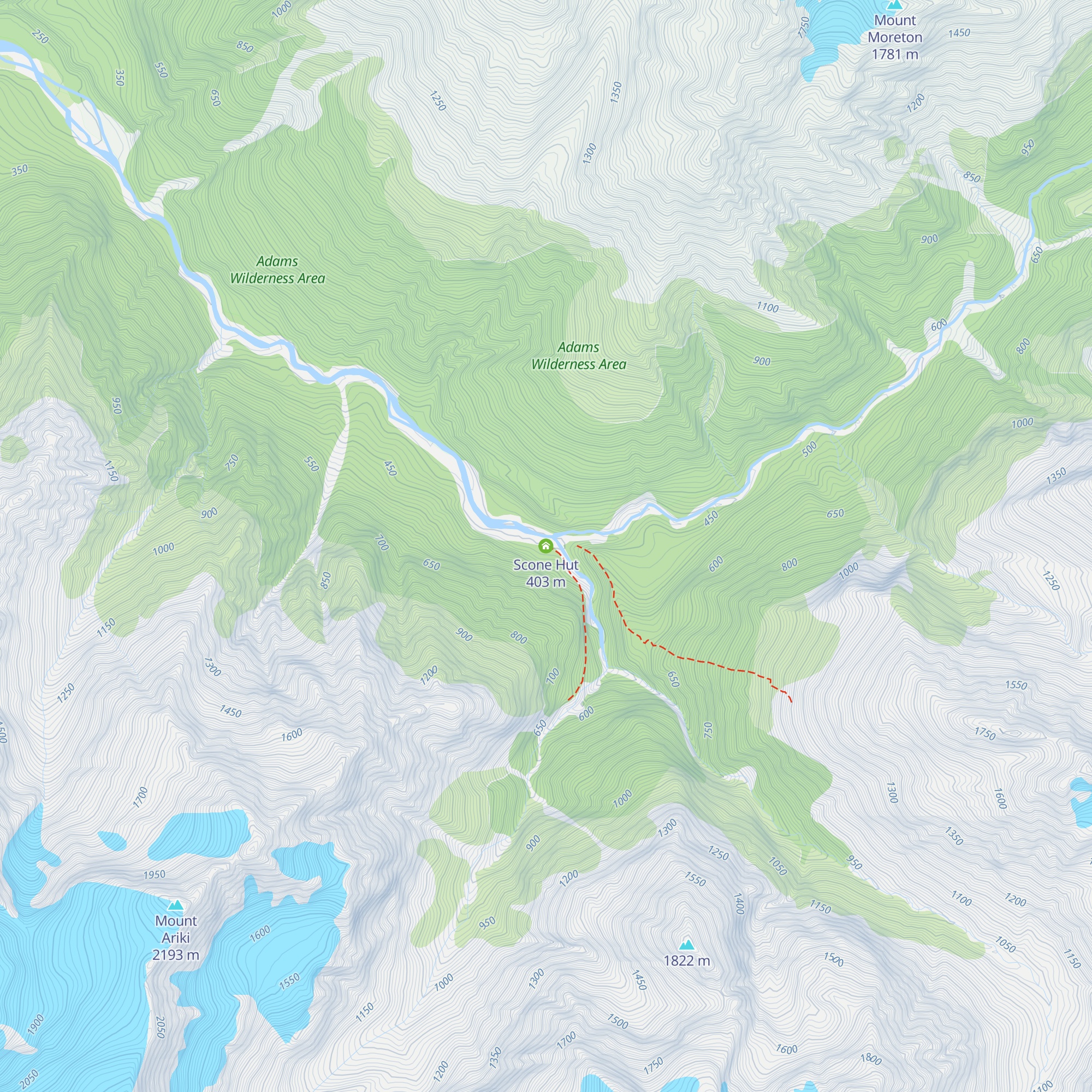 Scone Hut map