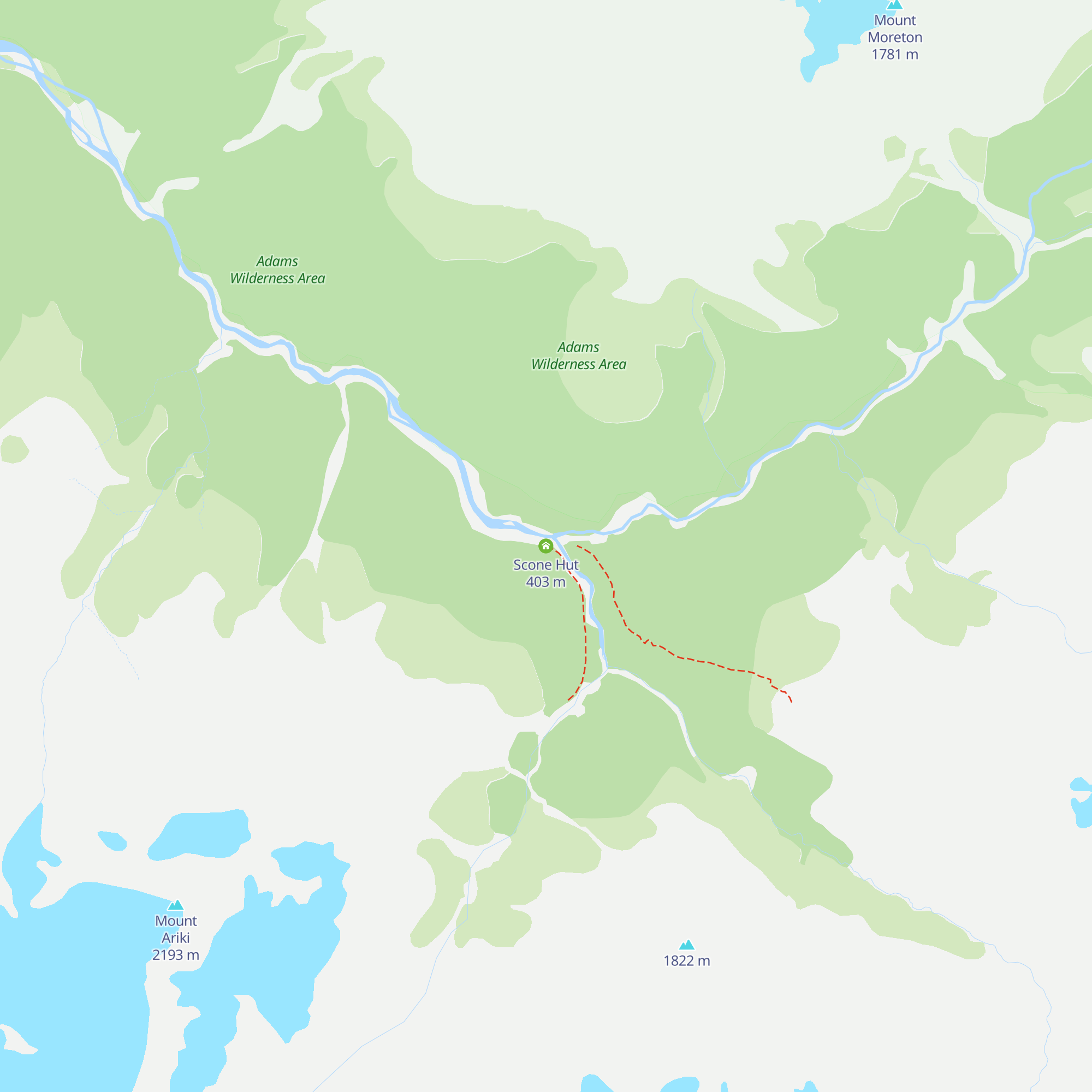 Scone Hut map