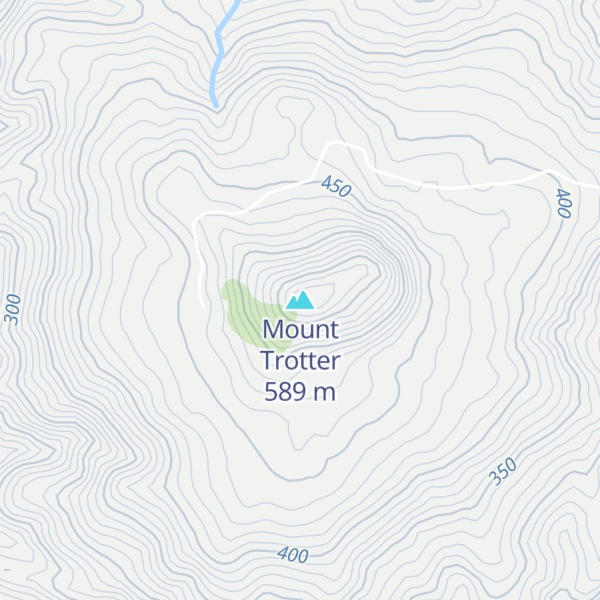 Map of Mount Trotter
