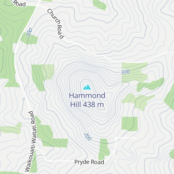 Map of Hammond Hill