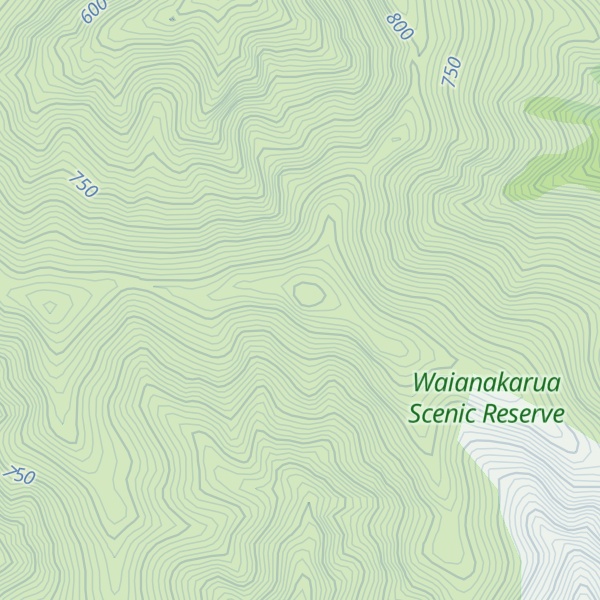 Map of Conical Peak