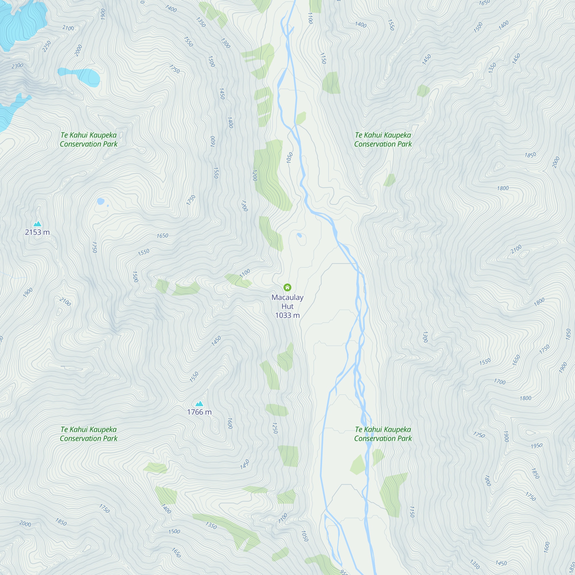 Macaulay Hut map