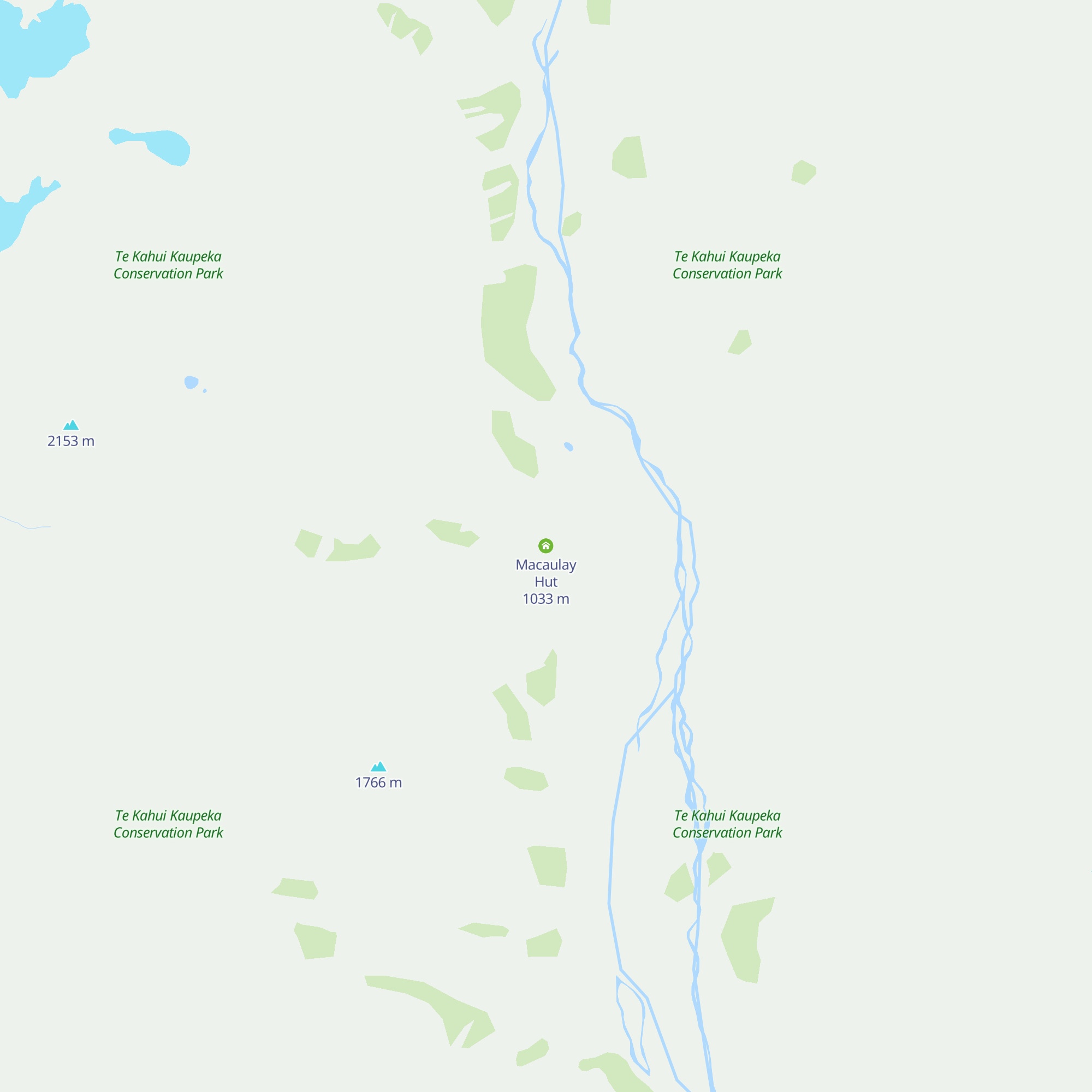 Macaulay Hut map