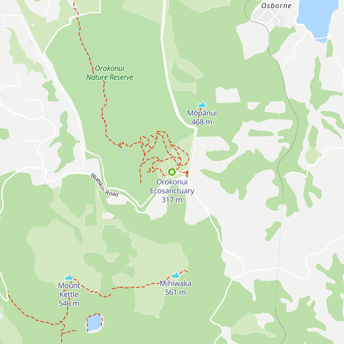 Orokonui Ecosanctuary map