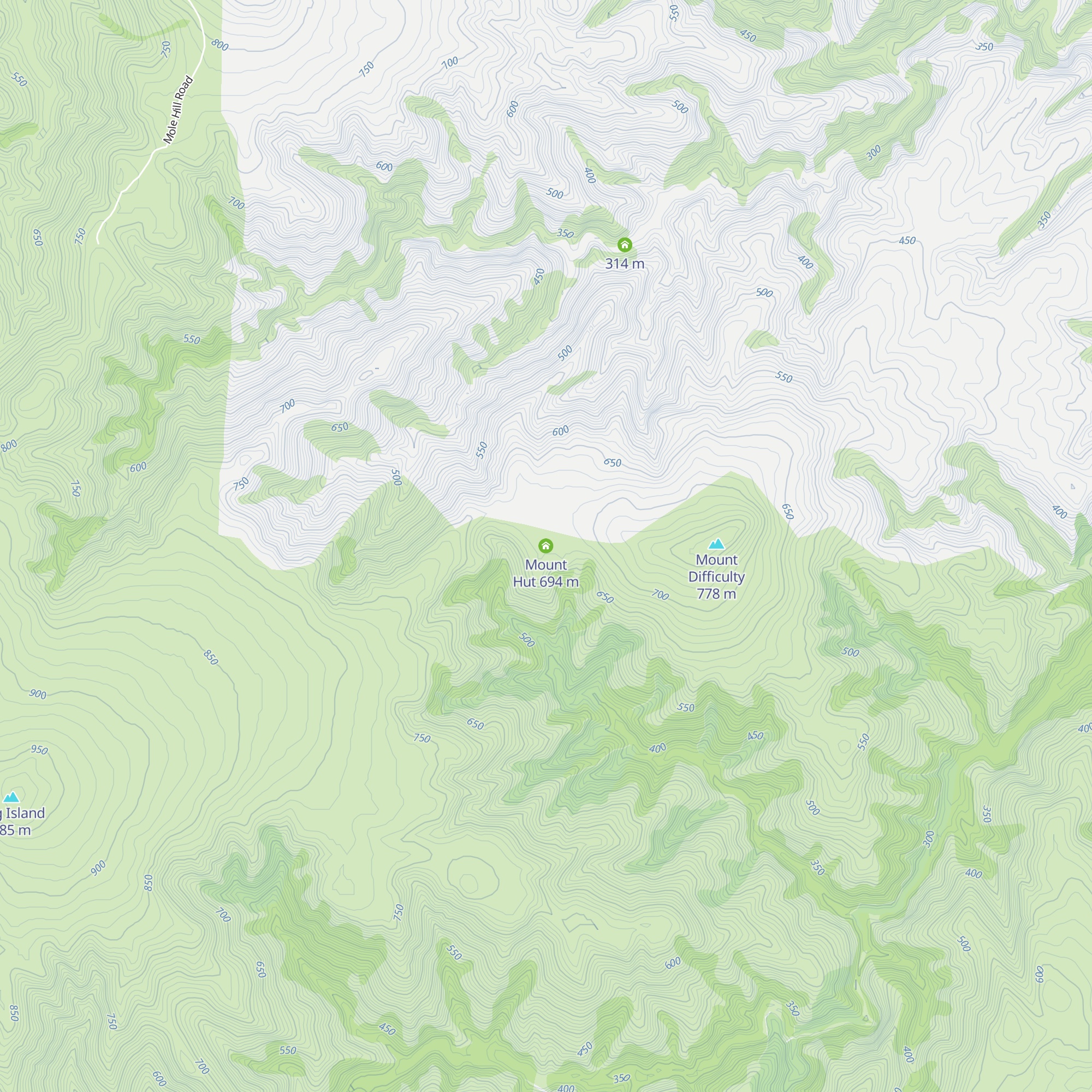 Mount Hut map