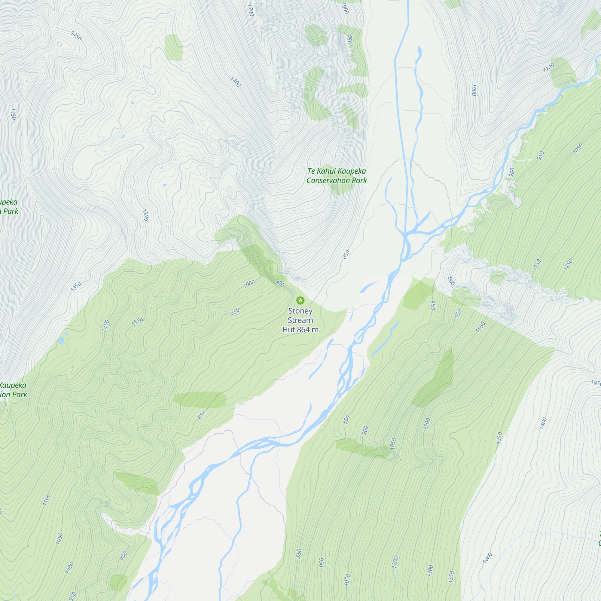 Stoney Stream Hut map