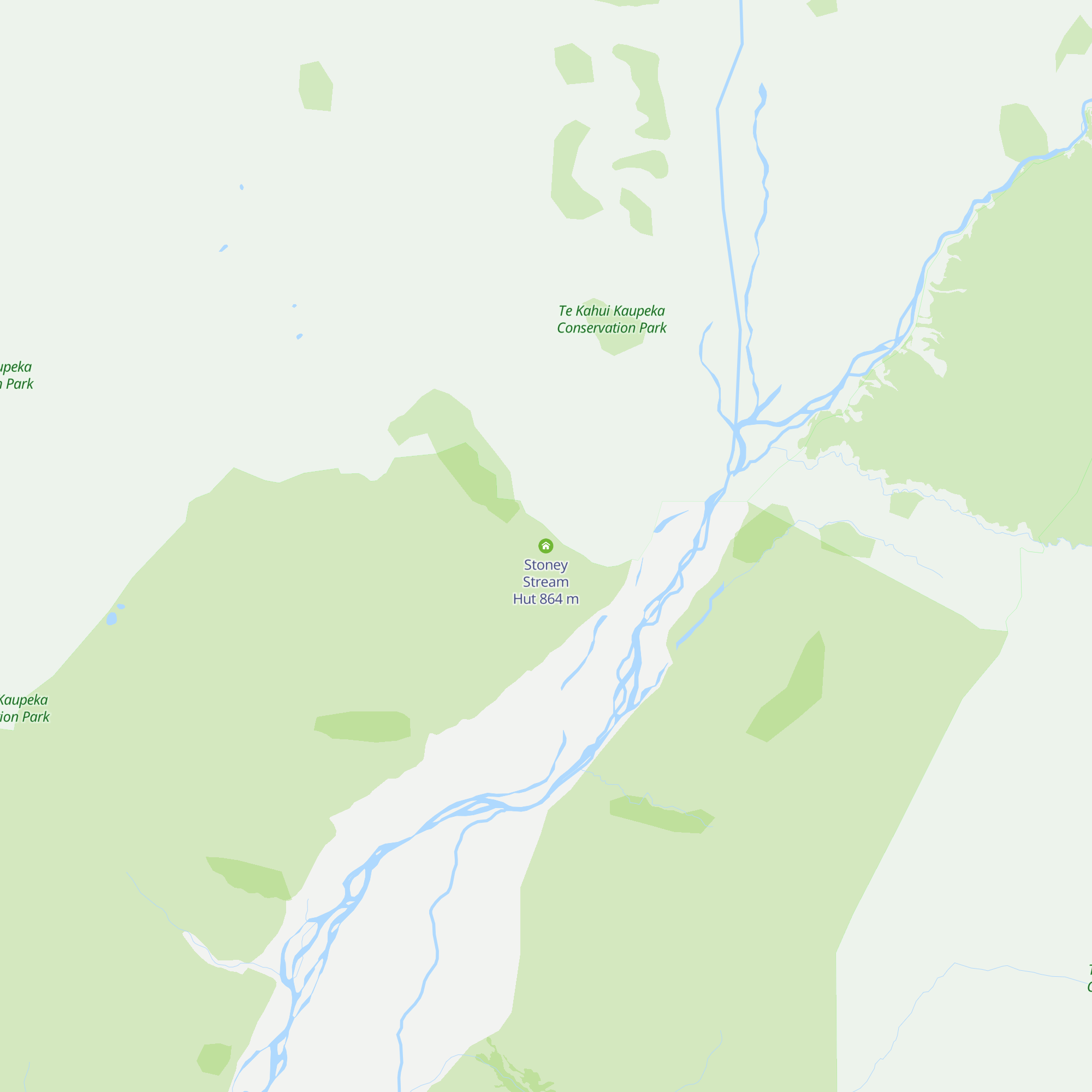 Stoney Stream Hut map