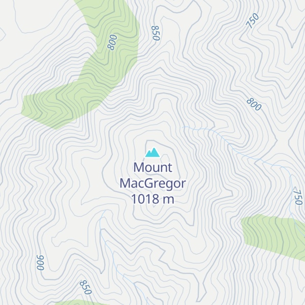 Map of Mount MacGregor