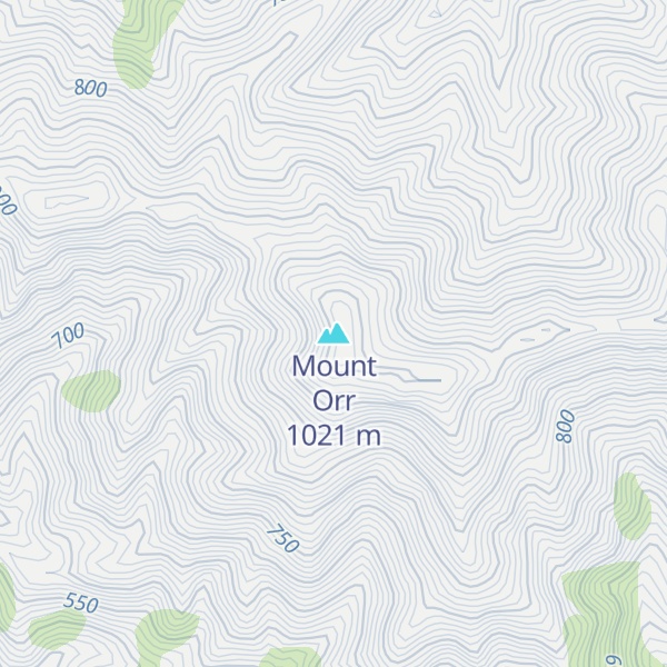 Map of Mount Orr