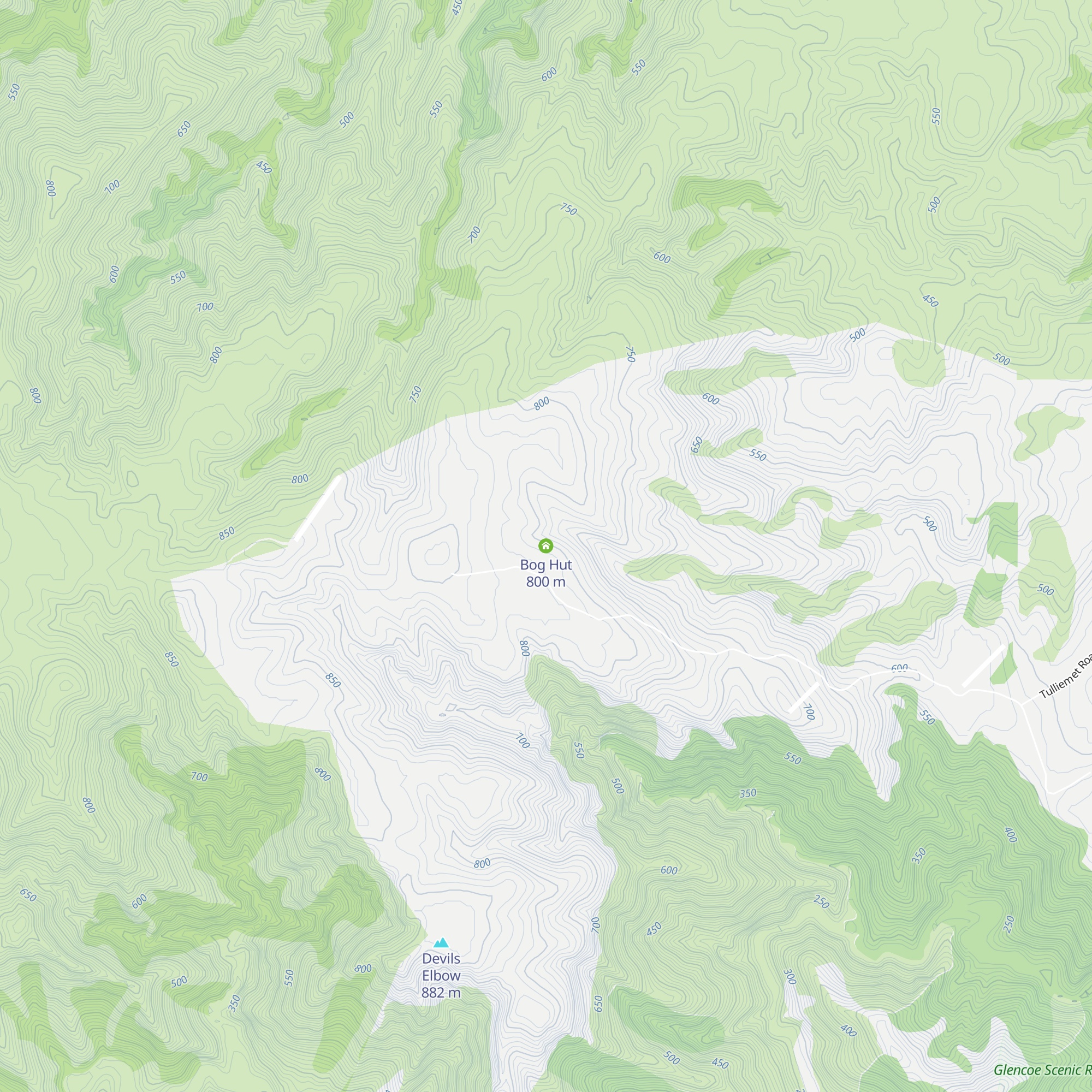 Bog Hut map