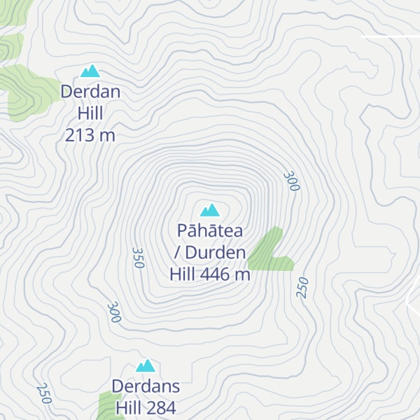 Map of Pāhātea / Durden Hill
