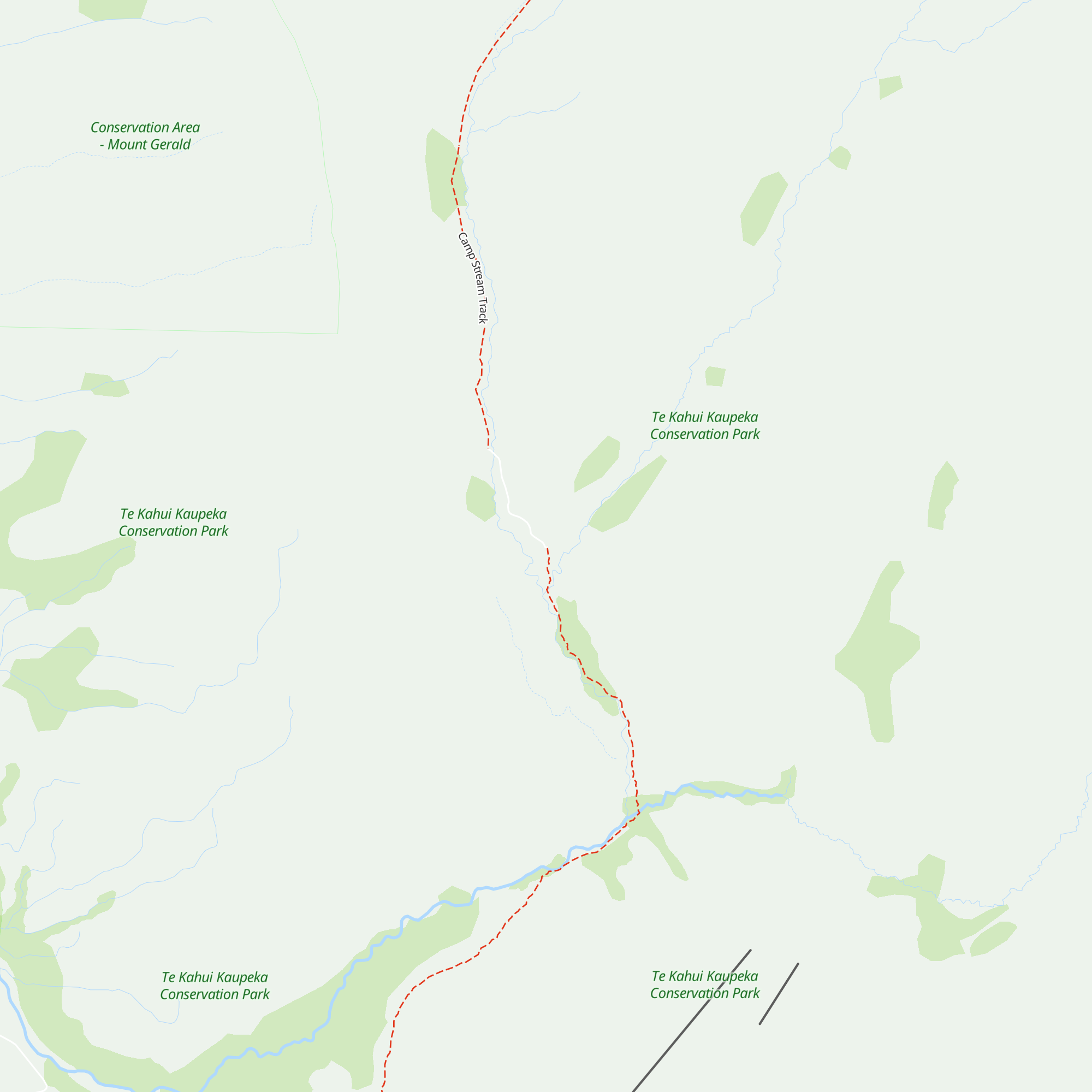 Camp Stream Hut map