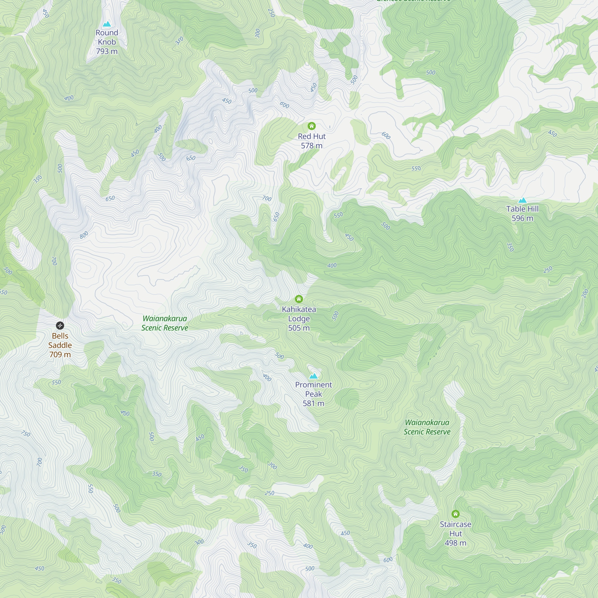 Kahikatea Lodge map