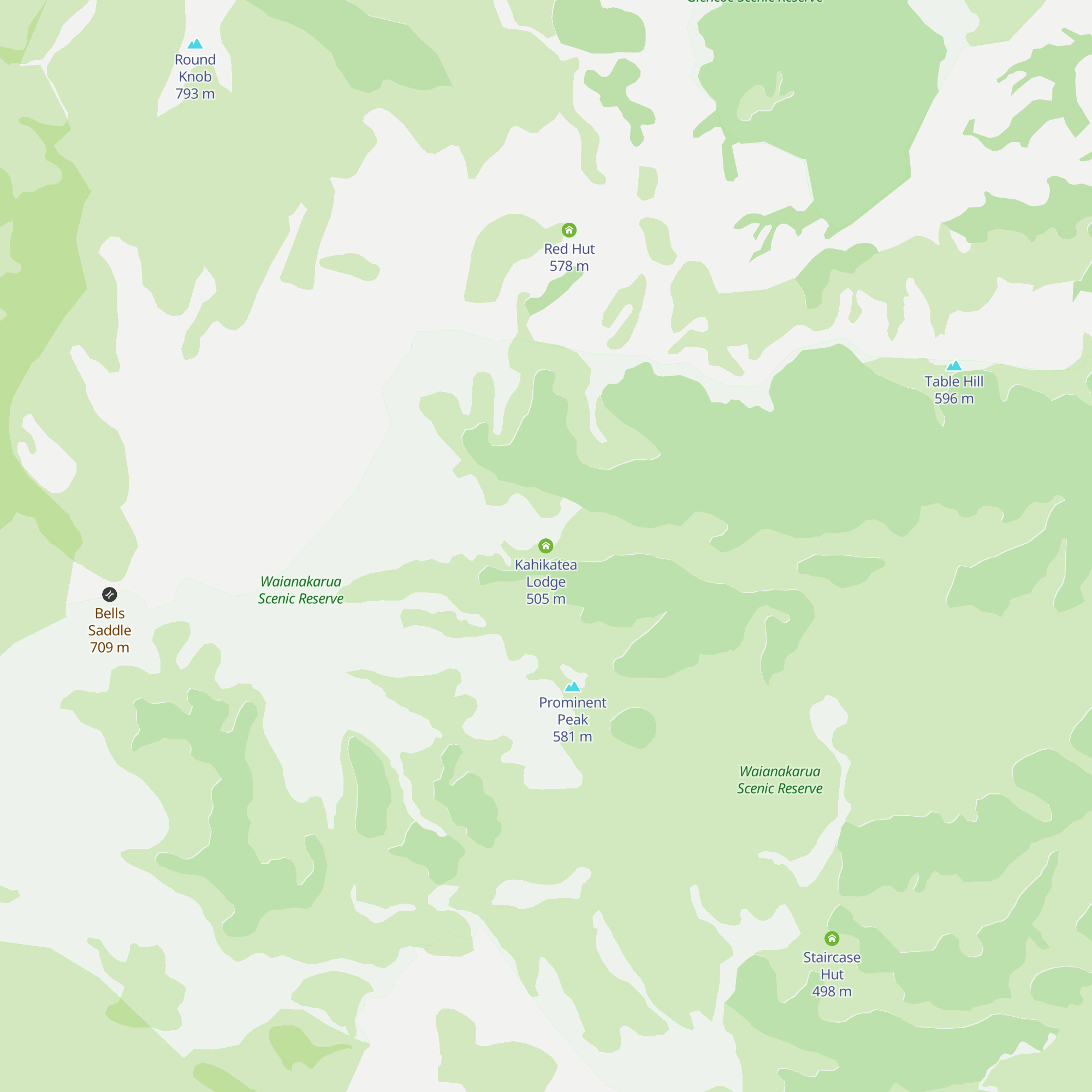 Kahikatea Lodge map