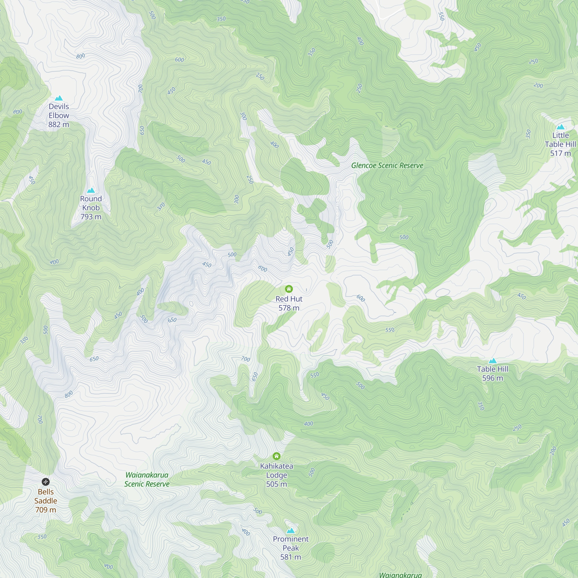 Red Hut map
