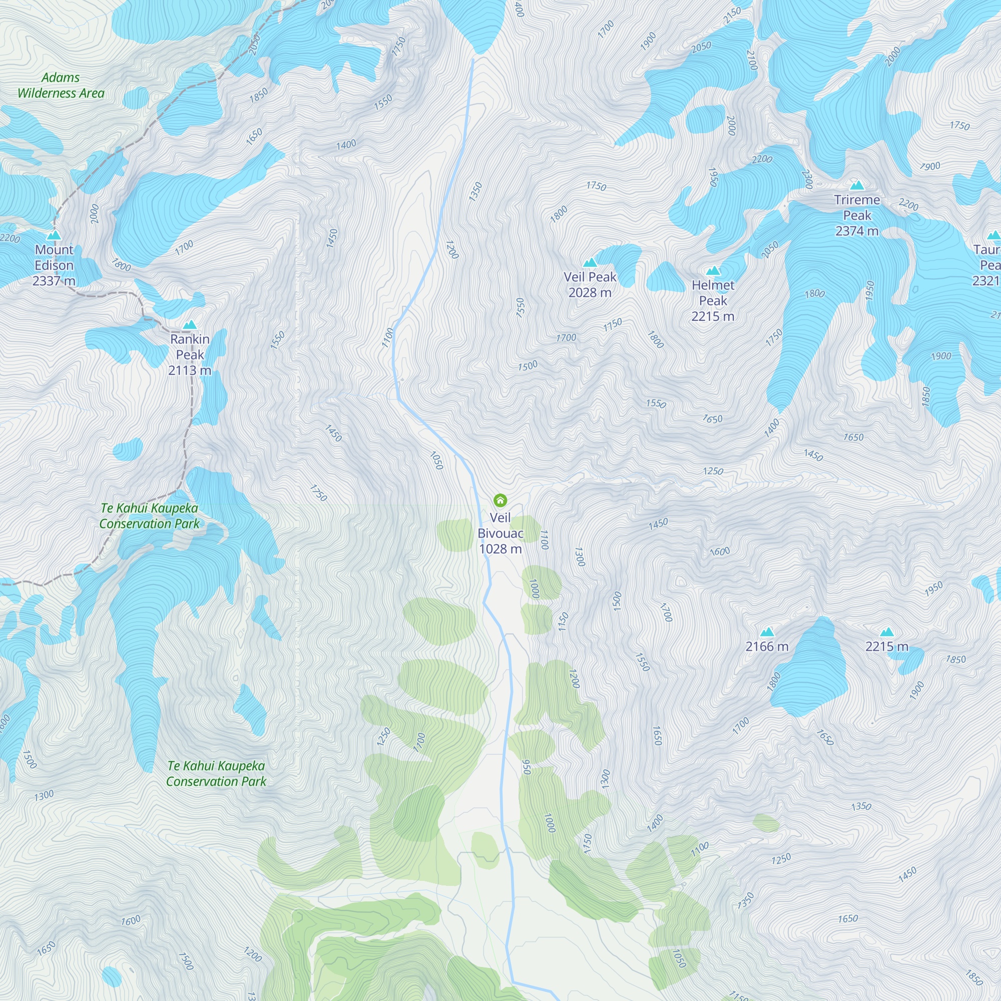 Veil Bivouac map