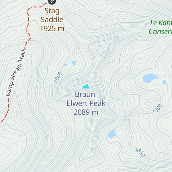 Map of Braun-Elwert Peak