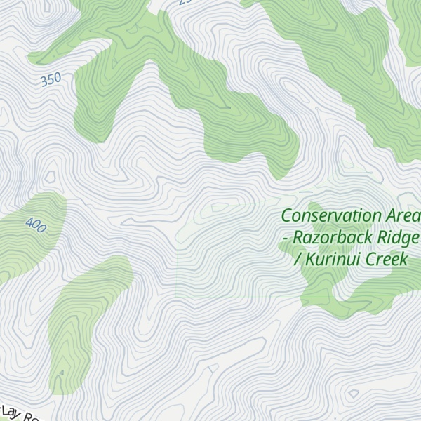 Map of Razorback Range