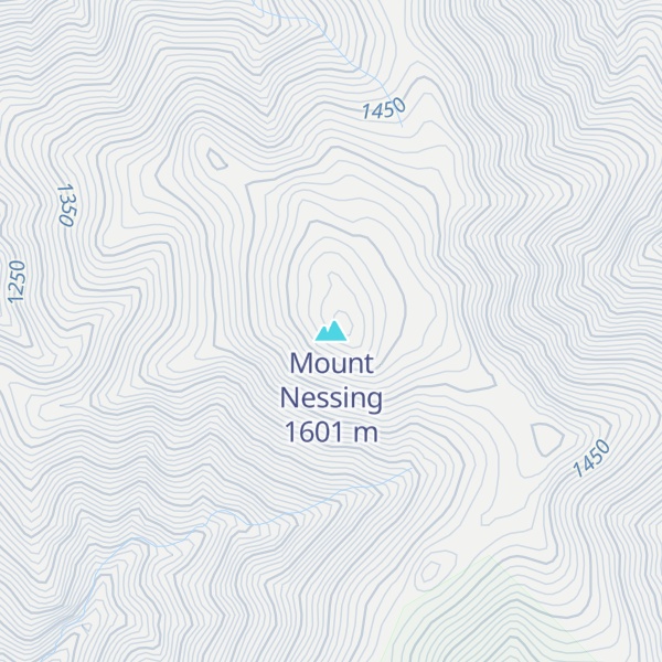 Map of Mount Nessing