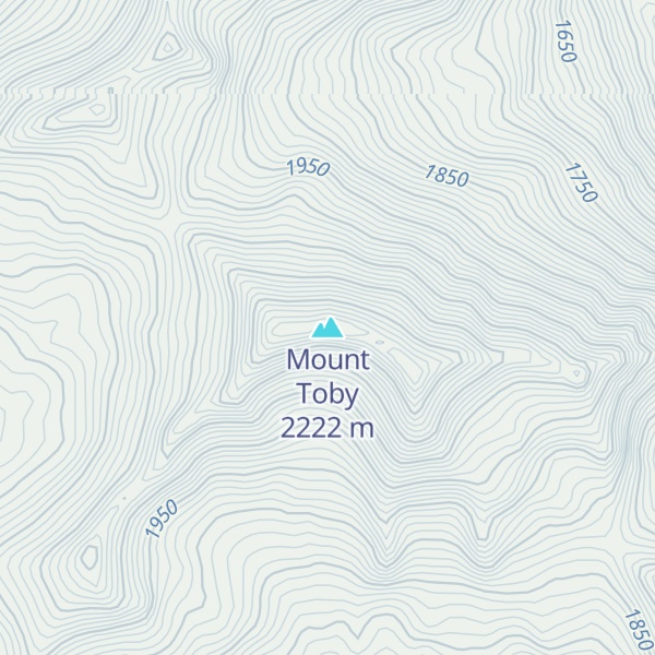 Map of Mount Toby