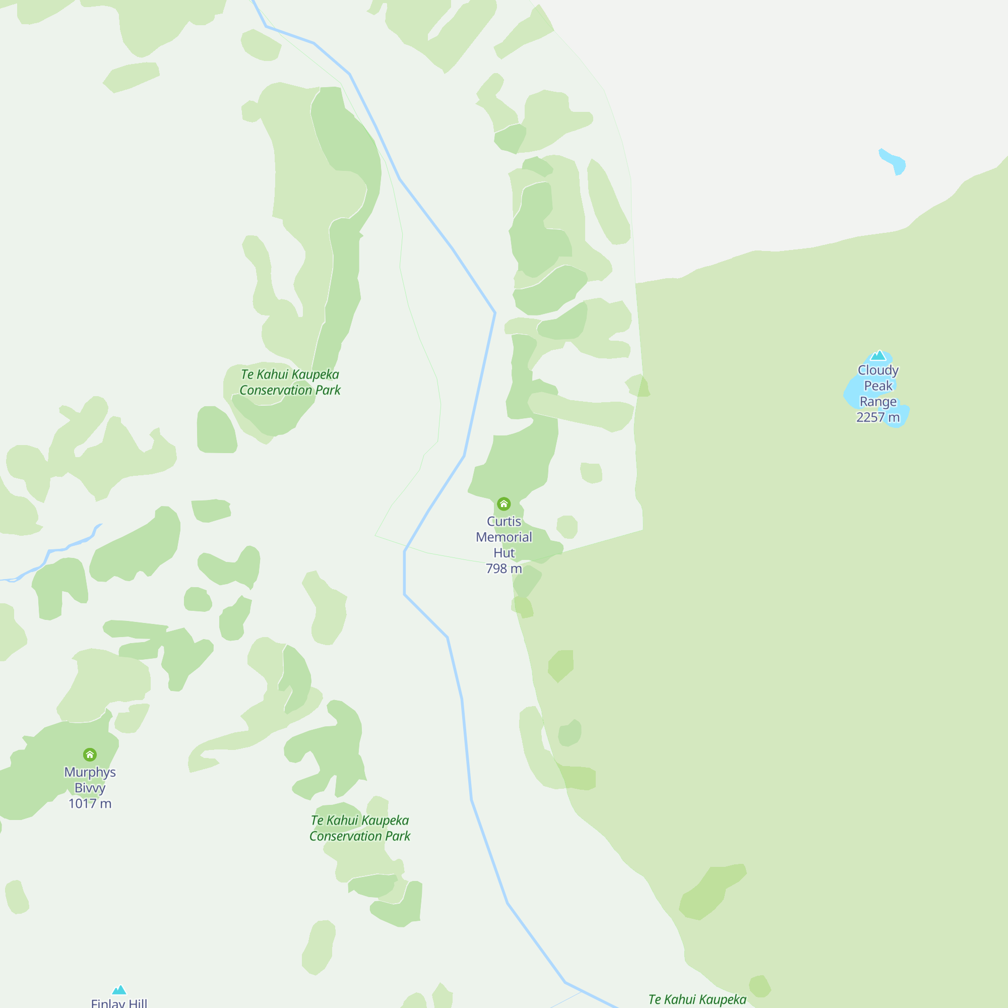 Curtis Memorial Hut map