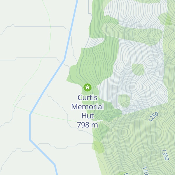 Map of Curtis Memorial Hut