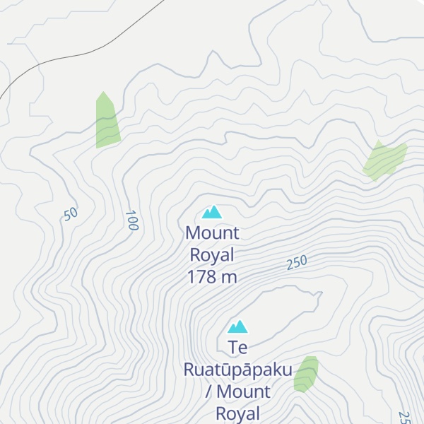 Map of Mount Royal
