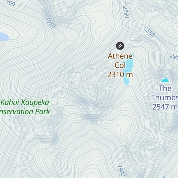 Map of Electra Peak
