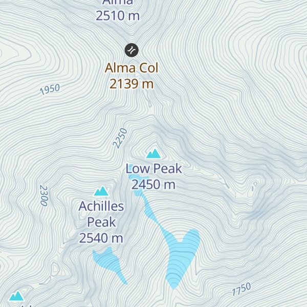 Map of Low Peak
