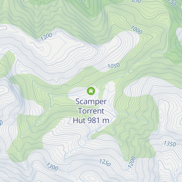 Map of Scamper Torrent Hut