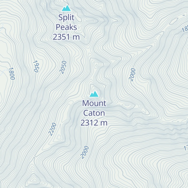 Map of Mount Caton