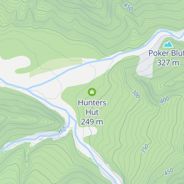 Map of Hunters Hut