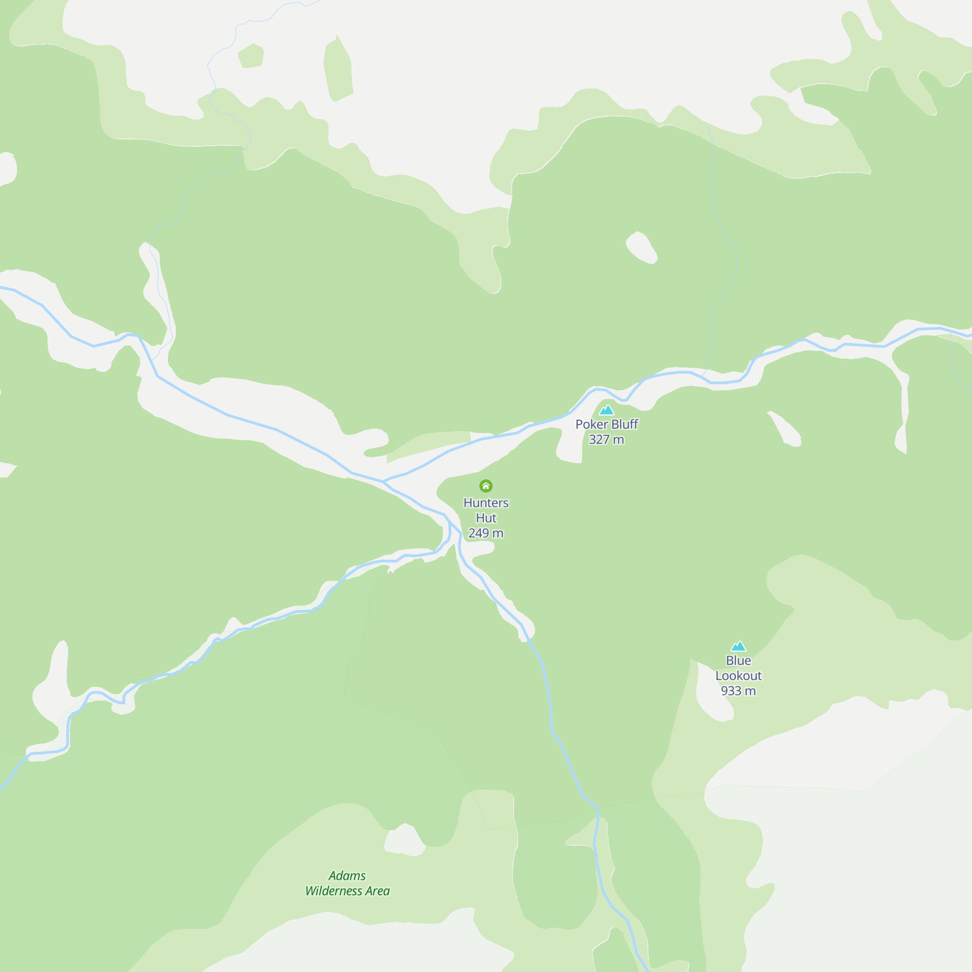 Hunters Hut map