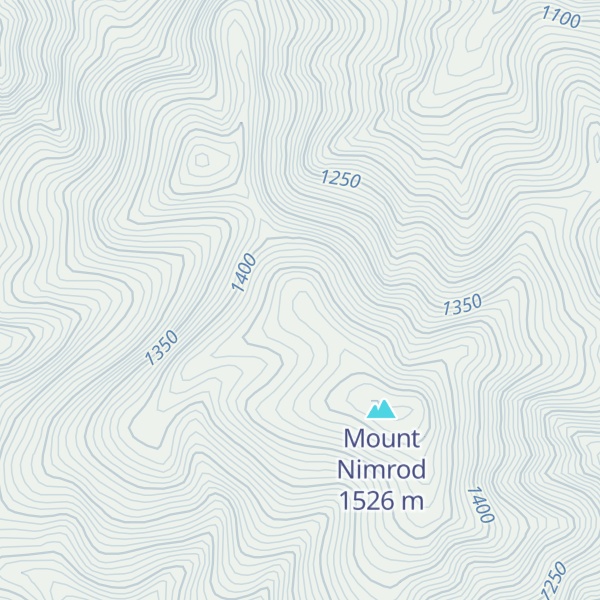 Map of Mount Nimrod/Kaumira