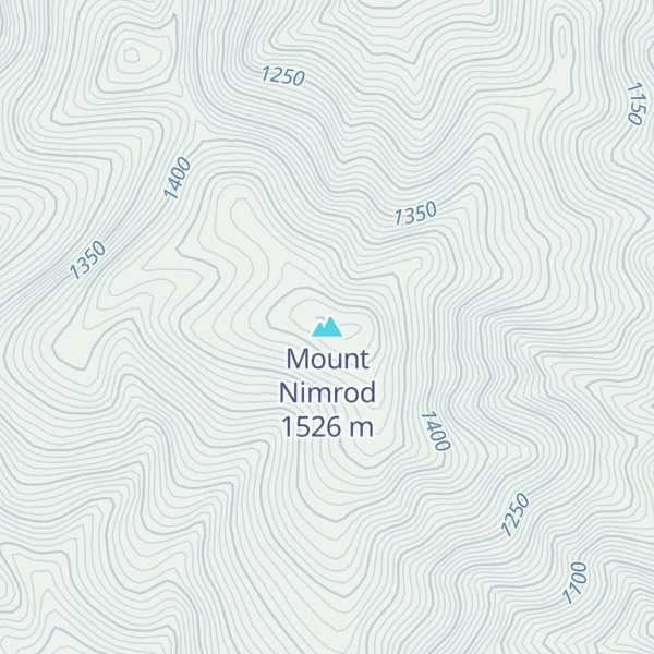 Map of Mount Nimrod