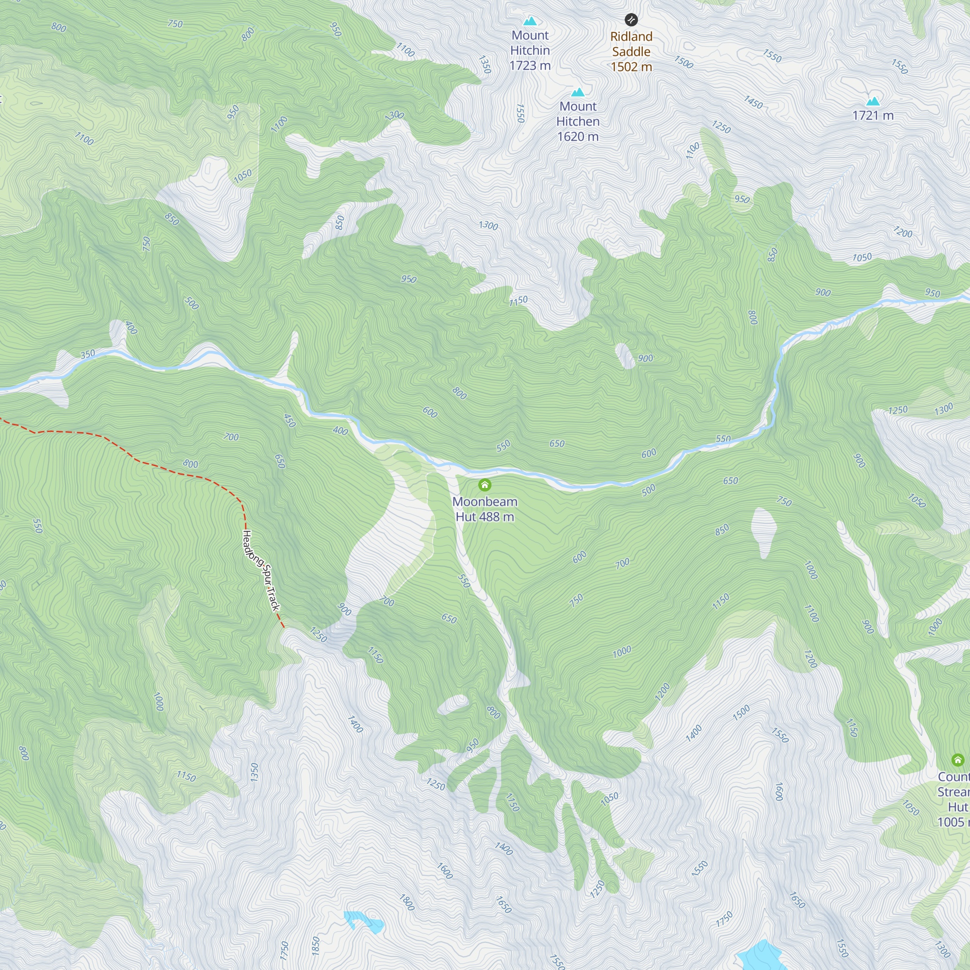 Moonbeam Hut map