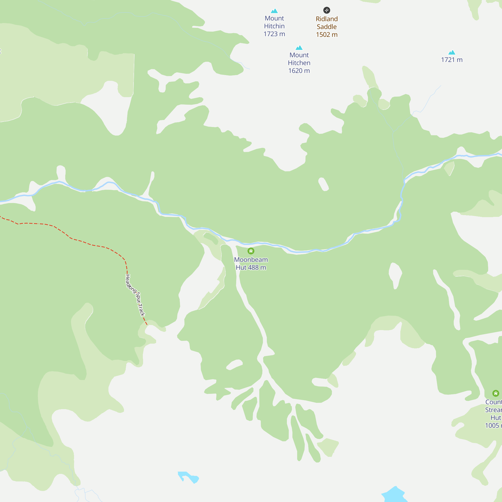 Moonbeam Hut map