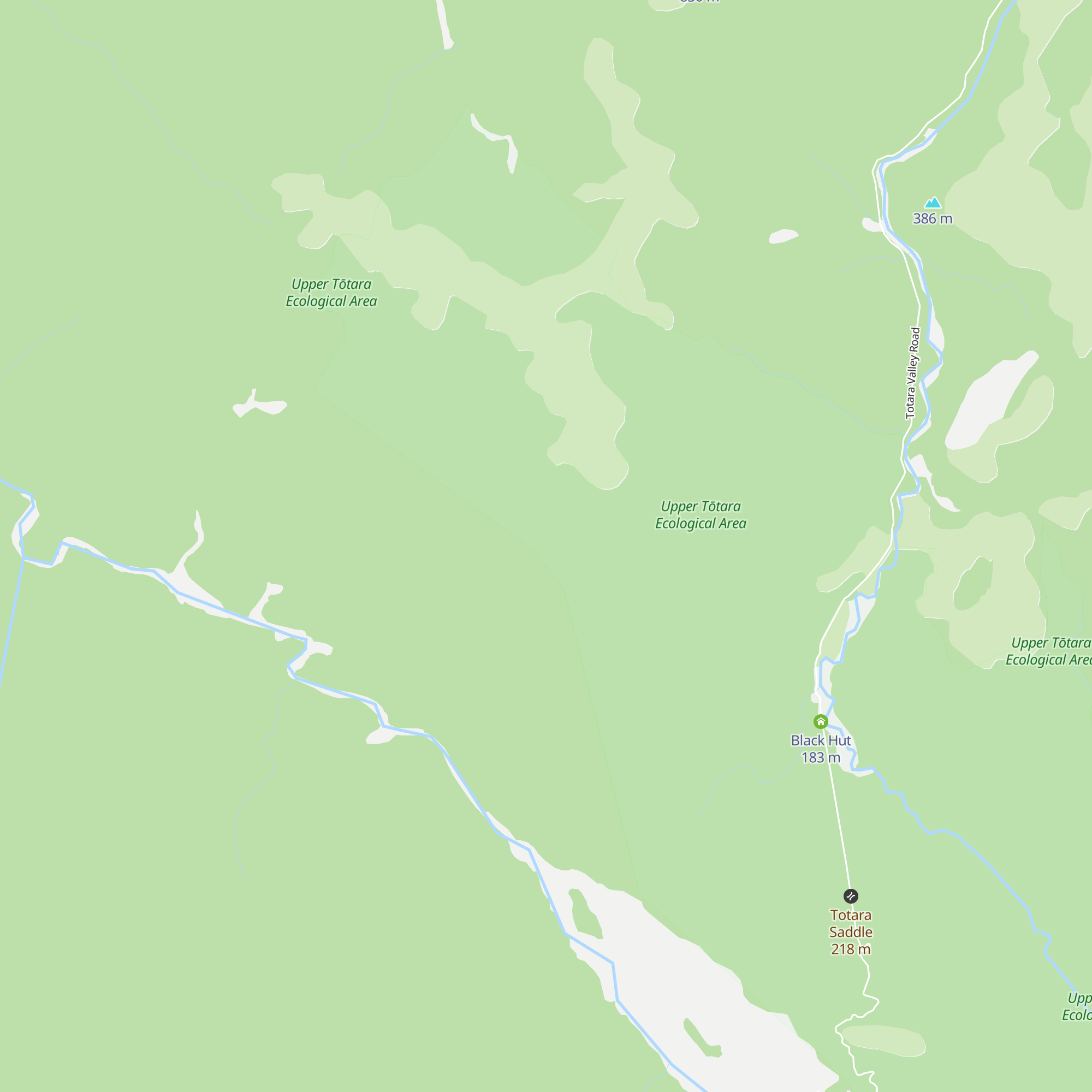Mt Green Hut map