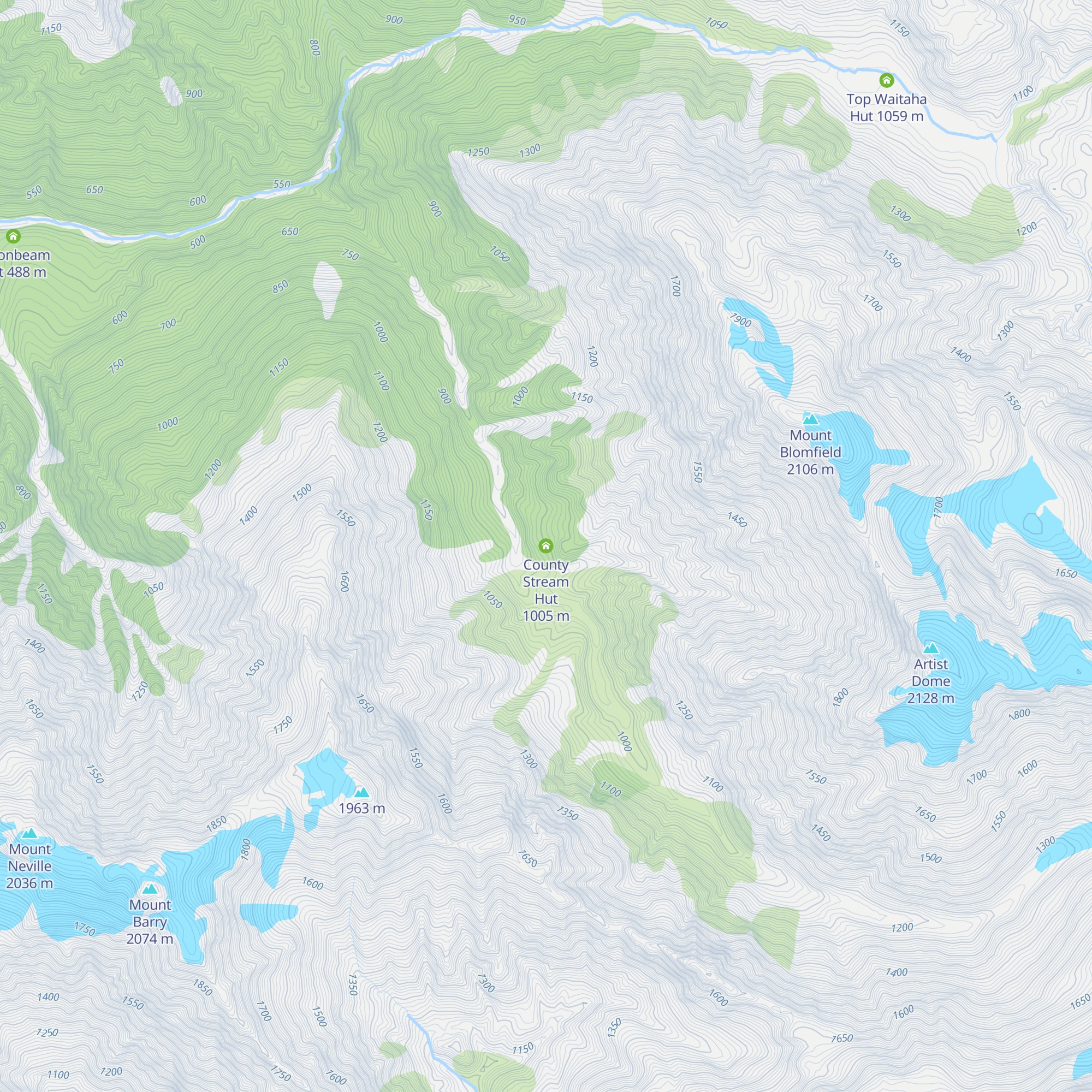 County Stream Hut map