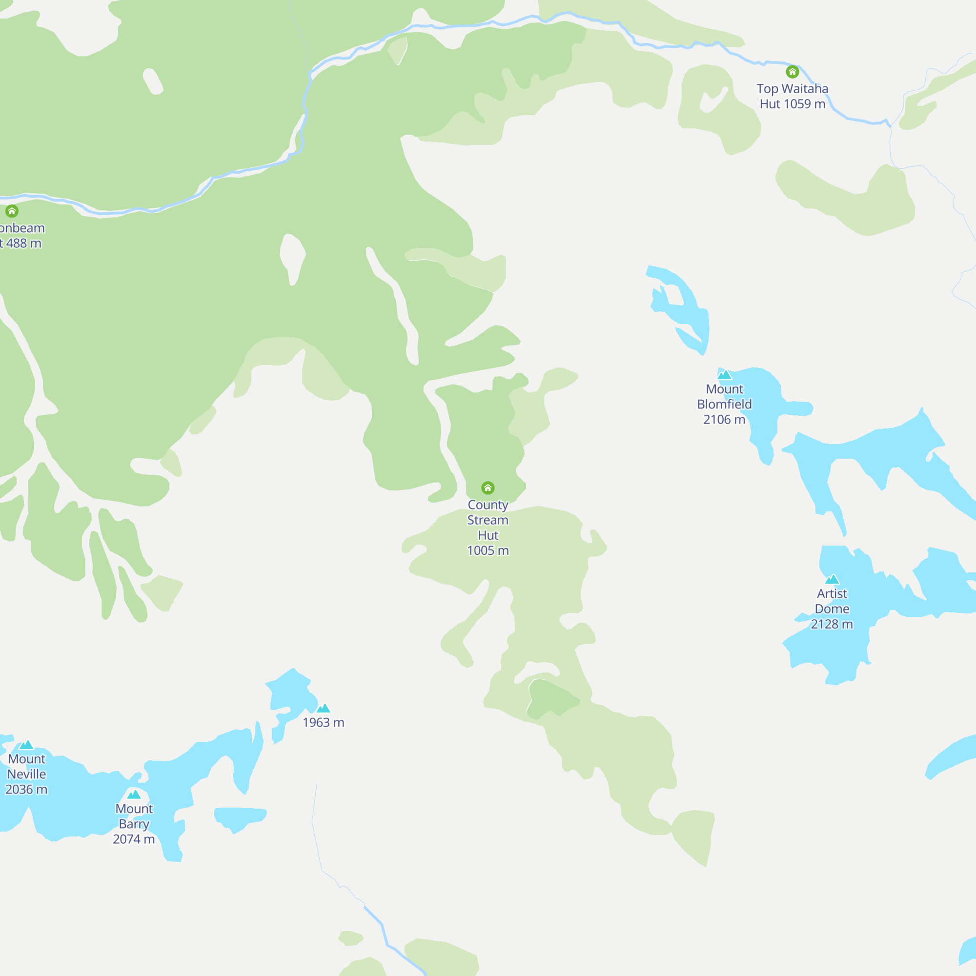 County Stream Hut map