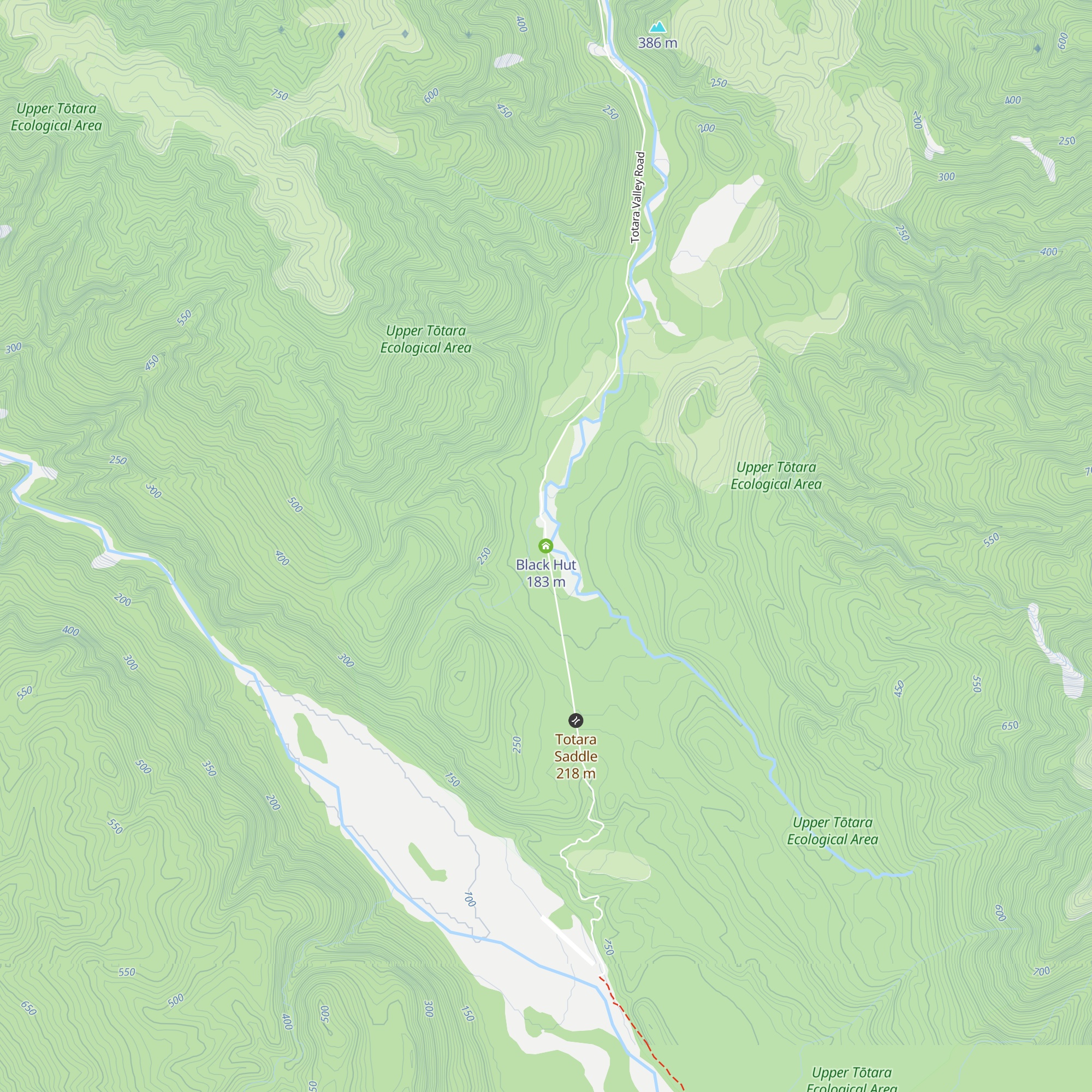 Black Hut map