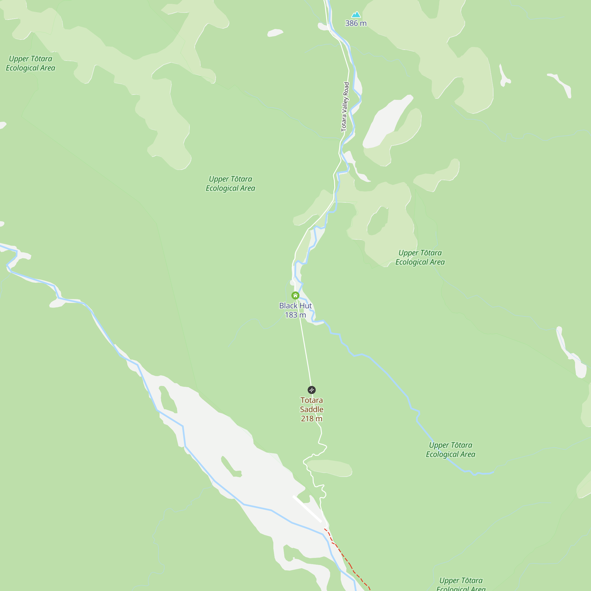 Black Hut map