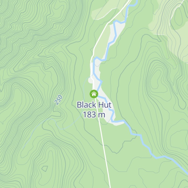 Map of Black Hut