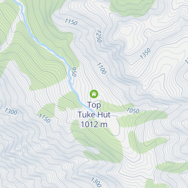 Map of Top Tuke Hut