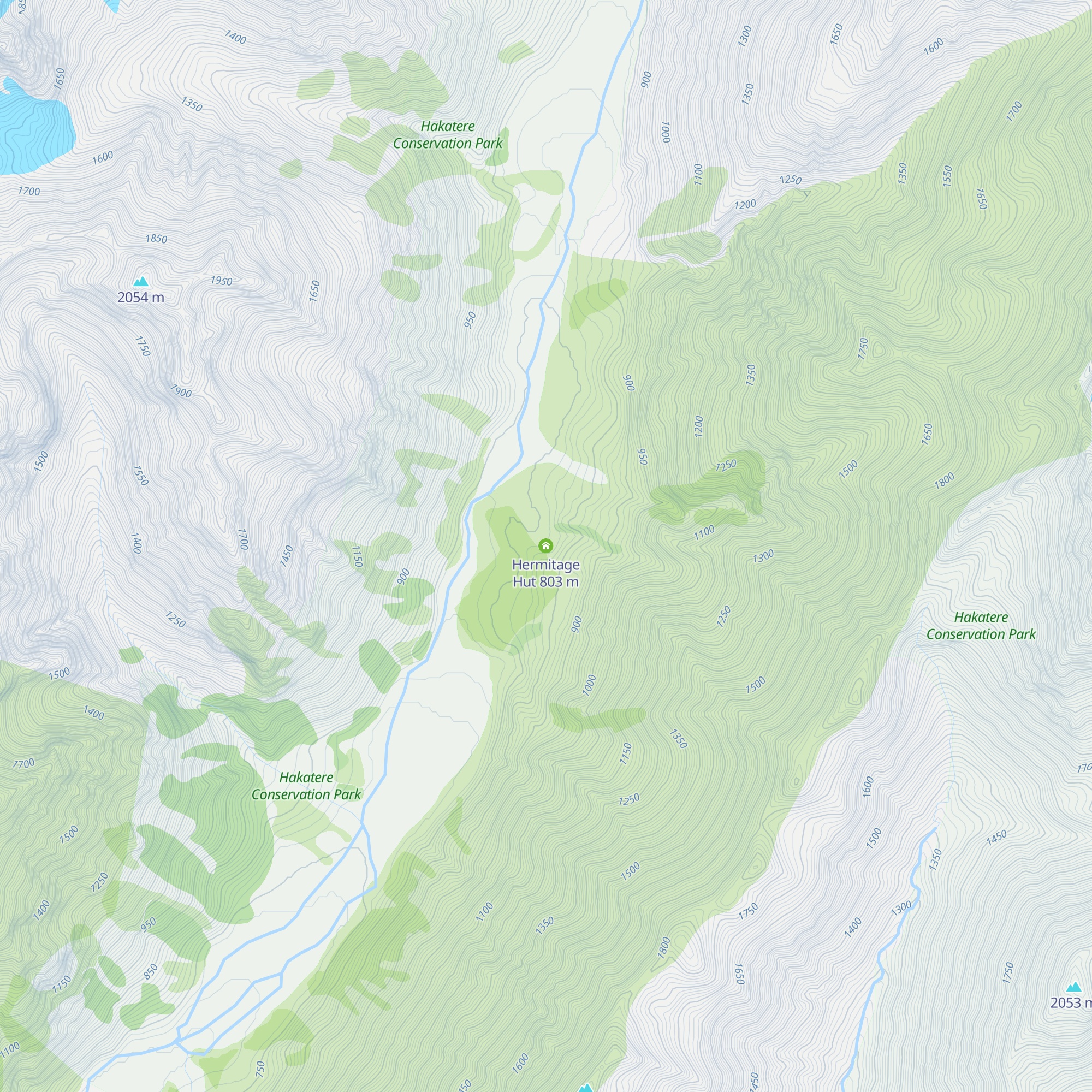 Hermitage Hut map