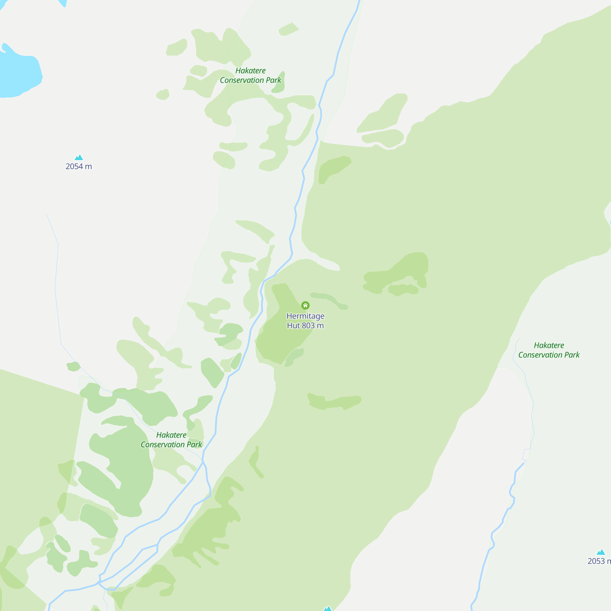 Hermitage Hut map