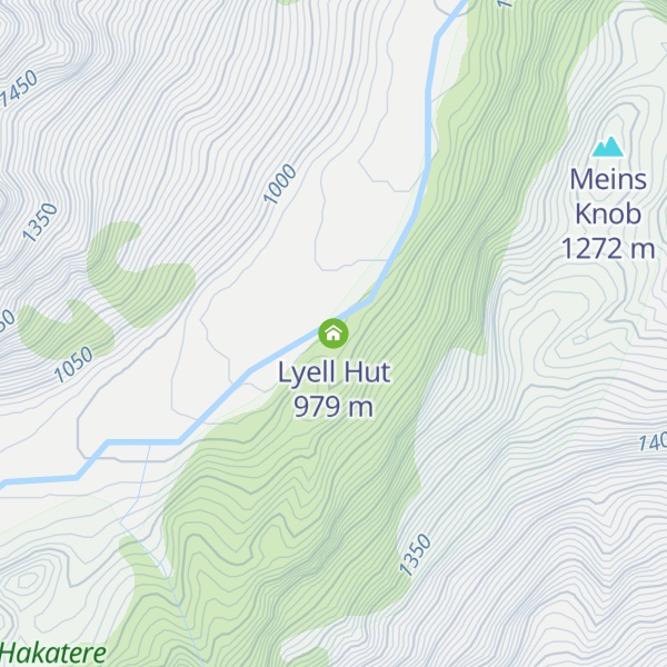 Map of Lyell Hut