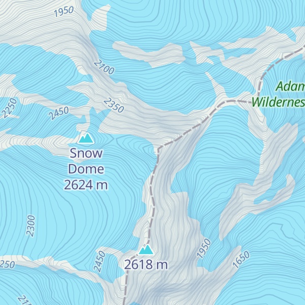 Map of Mount Whitcombe
